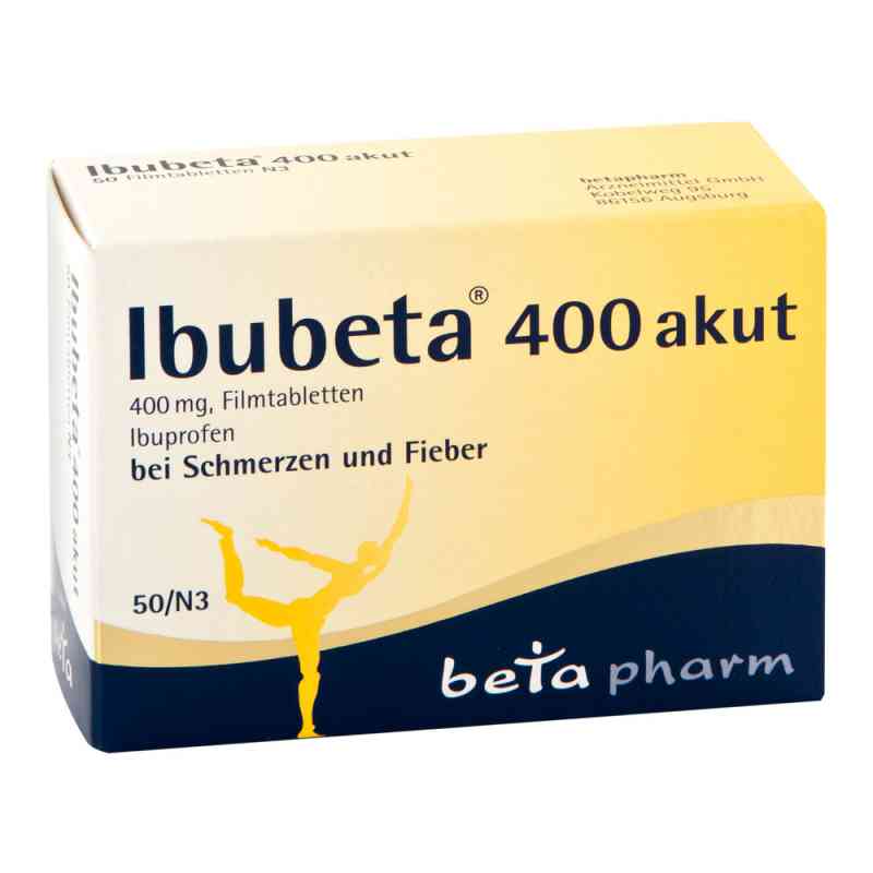 Ibubeta 400 akut 50 stk von betapharm Arzneimittel GmbH PZN 05731464