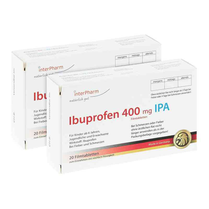 Ibuprofen 400mg 2x20 stk von Inter Pharm Arzneimittel GmbH PZN 08100819