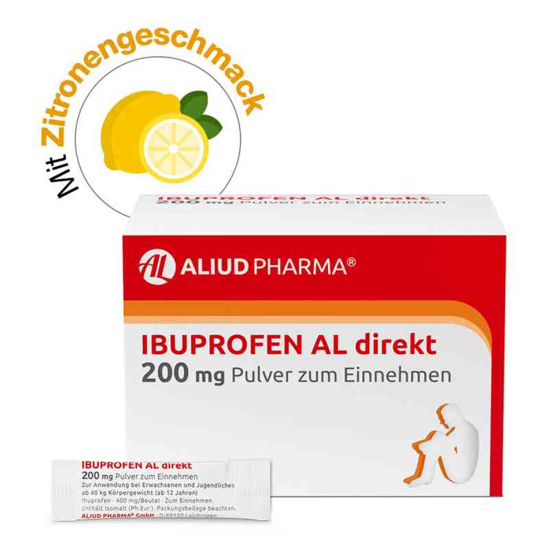 Ibuprofen AL direkt 200 mg Pulver bei Fieber und Schmerzen 20 stk von ALIUD Pharma GmbH PZN 15460718