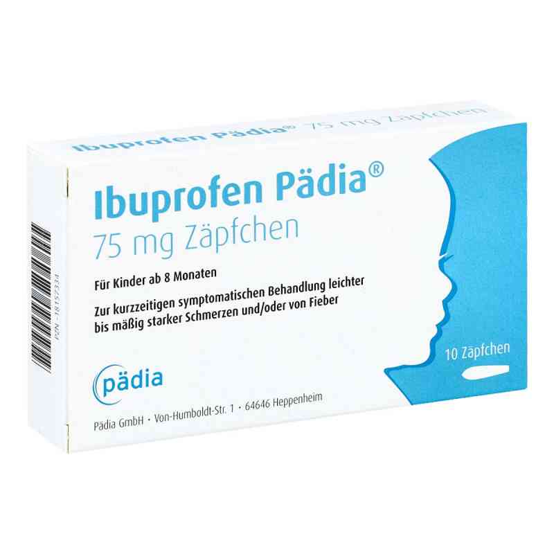 Ibuprofen Pädia 75 Mg Zäpfchen 10 stk von Pädia GmbH PZN 18157334