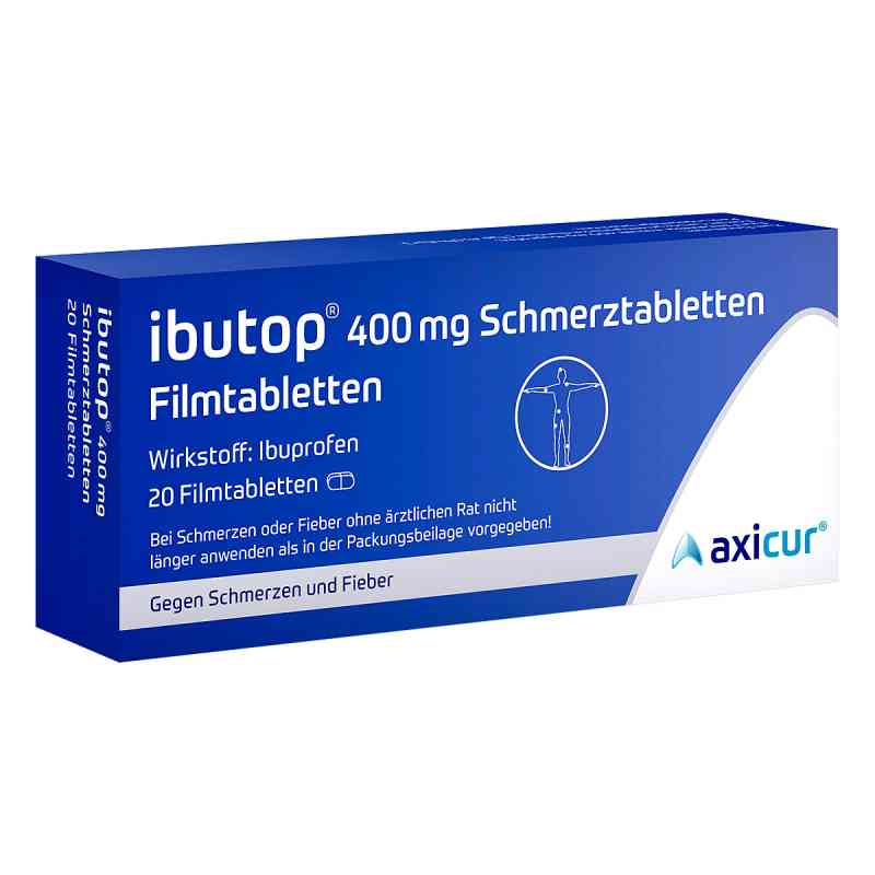 Ibutop 400mg Schmerztabletten 20 stk von axicorp Pharma GmbH PZN 07761914