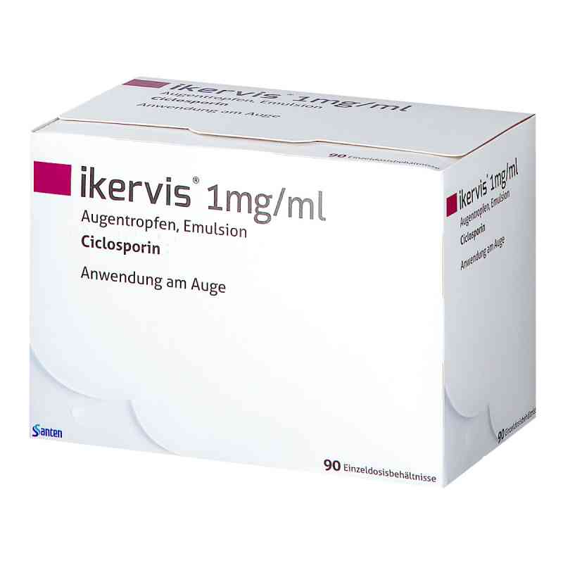 Ikervis 1 mg/ml Augentropfen Emuls.einzeldosispip. 90X0.3 ml von Santen GmbH PZN 11130792