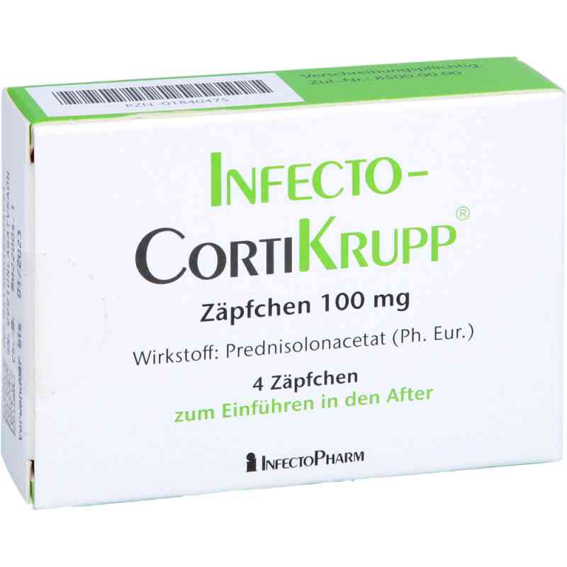 Infectocortikrupp Zäpfchen 4 stk von INFECTOPHARM Arzn.u.Consilium GmbH PZN 01840475