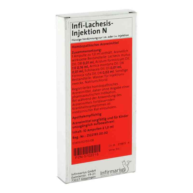 Infi Lachesis Injektion N 10X1 ml von Infirmarius GmbH PZN 05702215