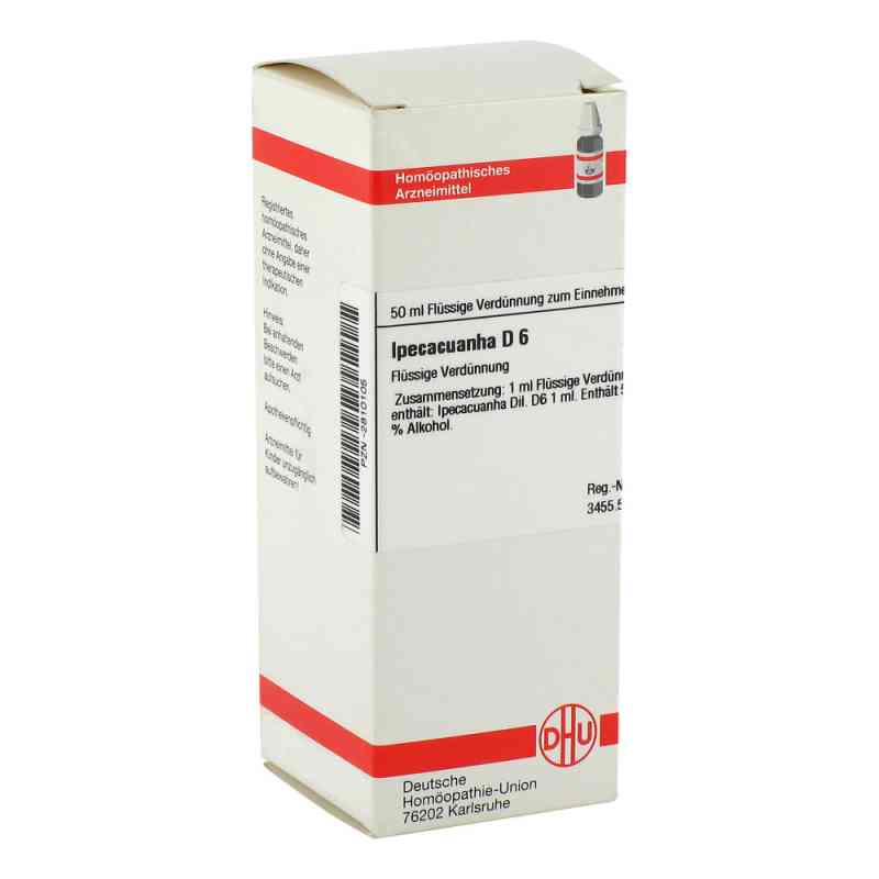 Ipecacuanha D6 Dilution 50 ml von DHU-Arzneimittel GmbH & Co. KG PZN 02810105