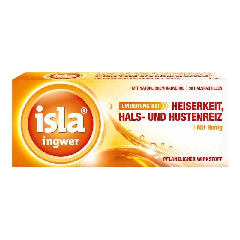 Isla Ingwer Pastillen 30 stk von Engelhard Arzneimittel GmbH & Co PZN 07233871