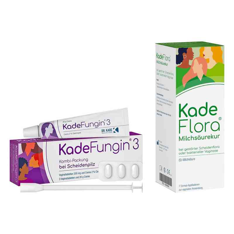 Kadefungin 3 + Kadeflora Milchsäurekur 1 Set von DR. KADE Pharmazeutische Fabrik GmbH PZN 08105618