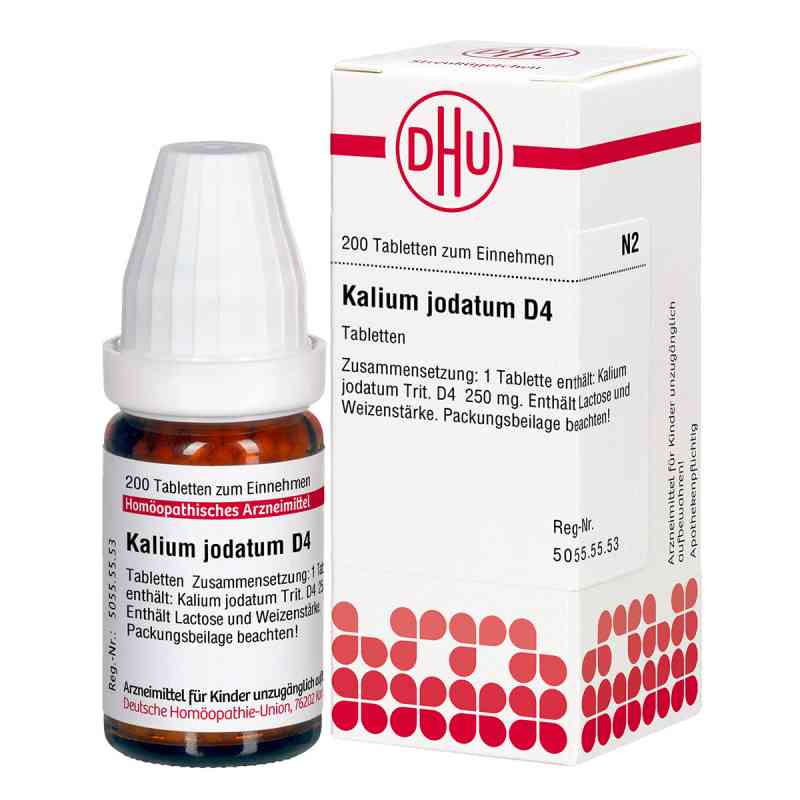 Kalium Jodat. D4 Tabletten 200 stk von DHU-Arzneimittel GmbH & Co. KG PZN 02115782