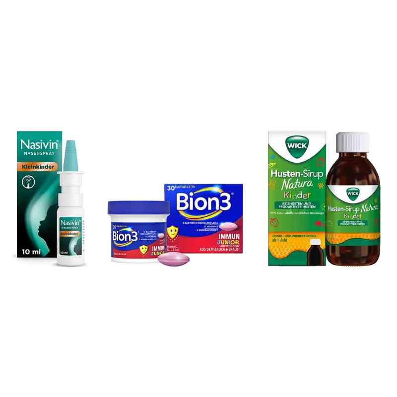 Kinder Erkältungspaket plus Immun: Wick Husten, Nase, Immun Set 1 Pck von WICK Pharma - Zweigniederlassung der Procter & Gam PZN 08103960