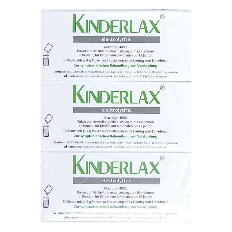 Kinderlax elektrolytfrei Plv.z.her.e.lsg.z.einn. 3X30 stk von INFECTOPHARM Arzn.u.Consilium GmbH PZN 11952703