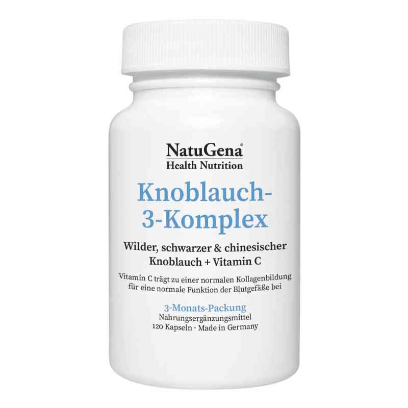 Knoblauch-3-komplex Schwarzer Knoblauch+vit.c Kapseln 120 stk von NatuGena GmbH PZN 18677281