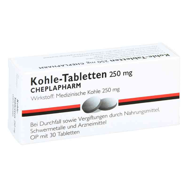 Kohle-Tabletten 250mg 30 stk von CHEPLAPHARM Arzneimittel GmbH PZN 04257380