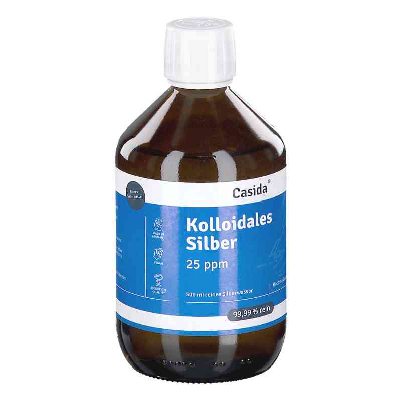 Kolloidales Silber 25 Ppm 99,99% Flüssig 500 ml von Casida GmbH PZN 19522451