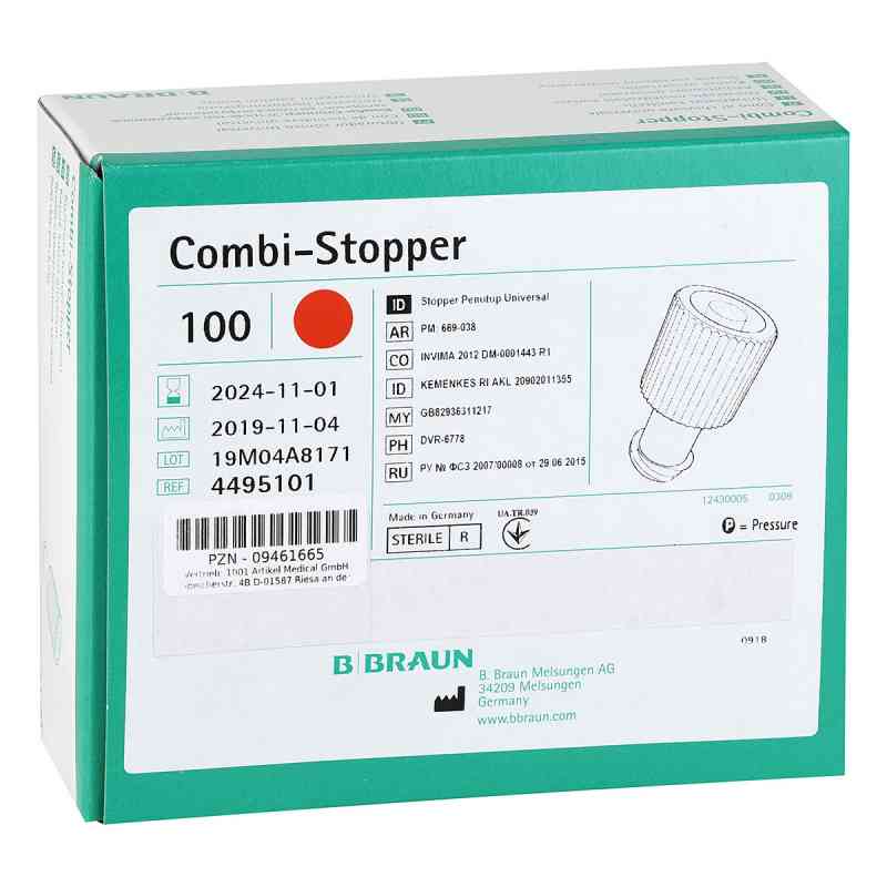 Kombi Stopper Verschlusskonen rot 100 stk von 1001 Artikel Medical GmbH PZN 09461665