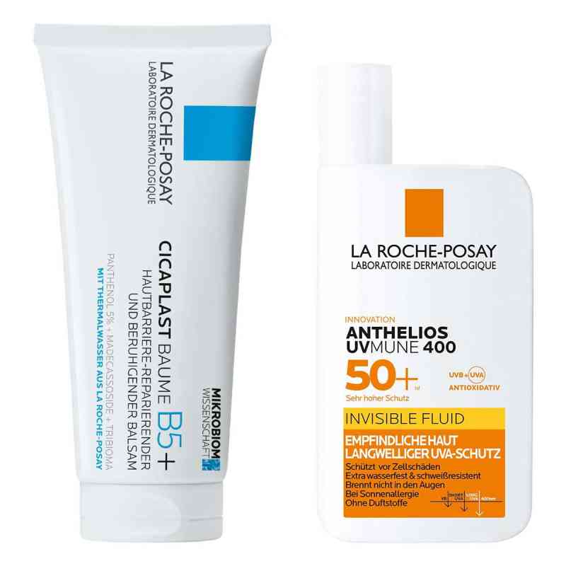 La Roche Posay Cicaplast Baume B5+ (100ml) & Anthelios UVMune 40 1 Pck von L'Oreal Deutschland GmbH PZN 08102825