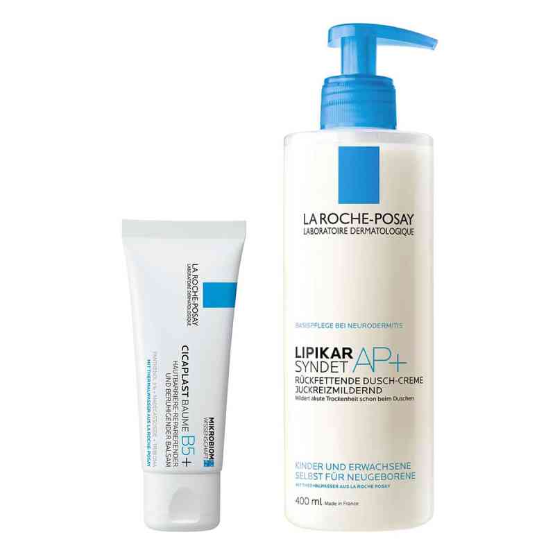 La Roche Posay Cicaplast Baume B5+ (40ml) & Lipikar Syndet AP+ 1 Pck von L'Oreal Deutschland GmbH PZN 08102822