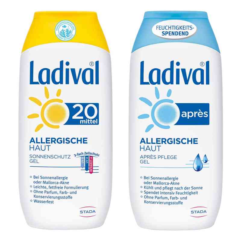 Ladival allergische Haut Gel LSF 20 und Apres Gel 2x200 ml von STADA GmbH PZN 08100926