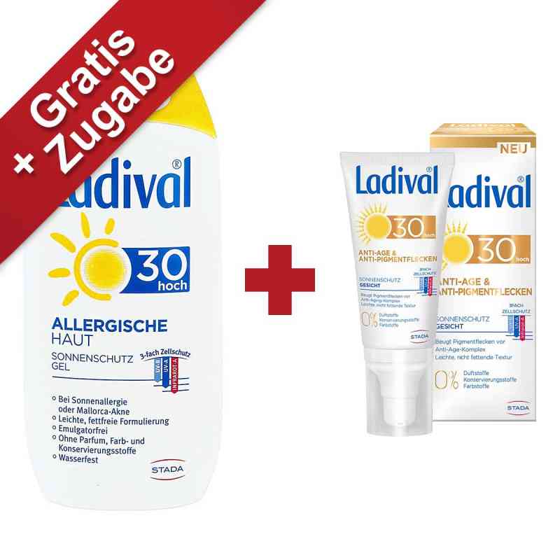 Ladival allergische Haut Gel Lsf 30 + Gratis Sonnenschutz Gesich 1 stk von STADA GmbH PZN 08101690