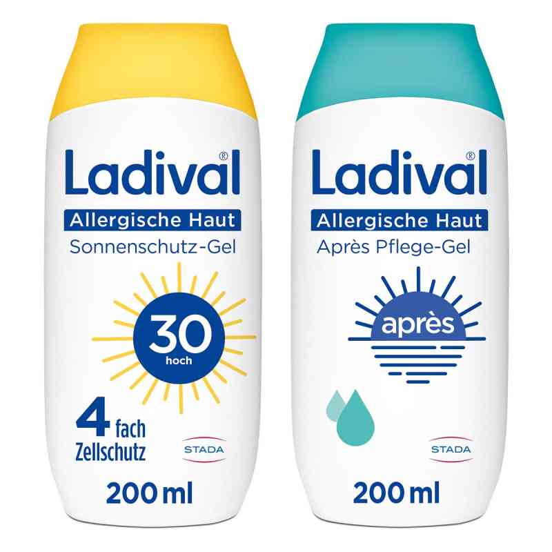 Ladival Allergische Haut Sonnenschutz LSF 30 + Apres Pflege-Gel 2x200 ml von STADA Consumer Health Deutschland GmbH PZN 08102771