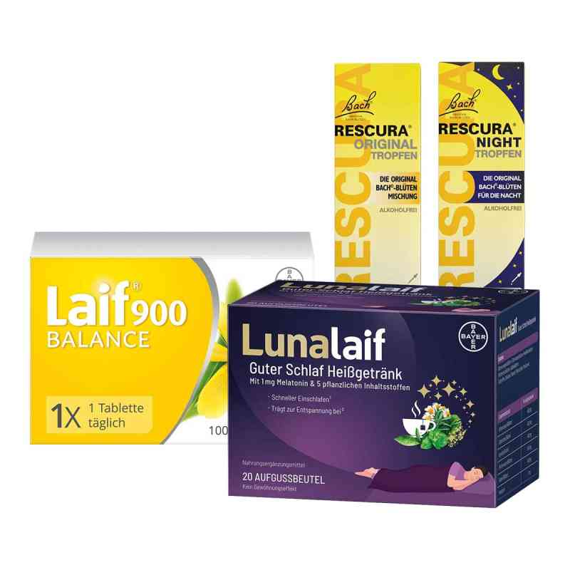 Laif 900 Balance + Bachblüten Original Rescura Night Tropfen + B 1 Pck von  PZN 08102082