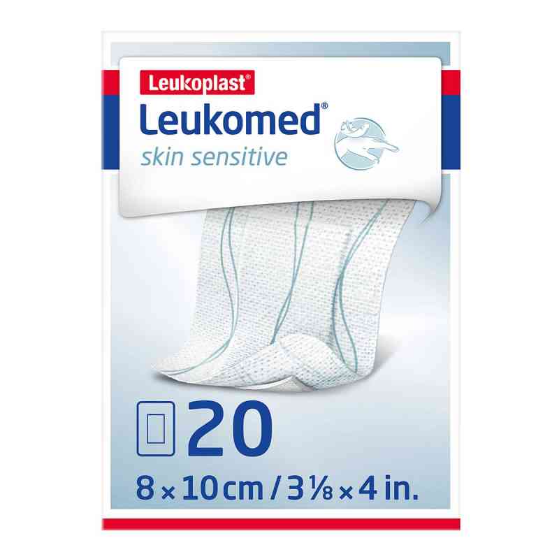 Leukomed Skin Sensitive Steril 8x10 cm Vliesverband m. Wundaufla 20 stk von BSN medical GmbH PZN 17410920