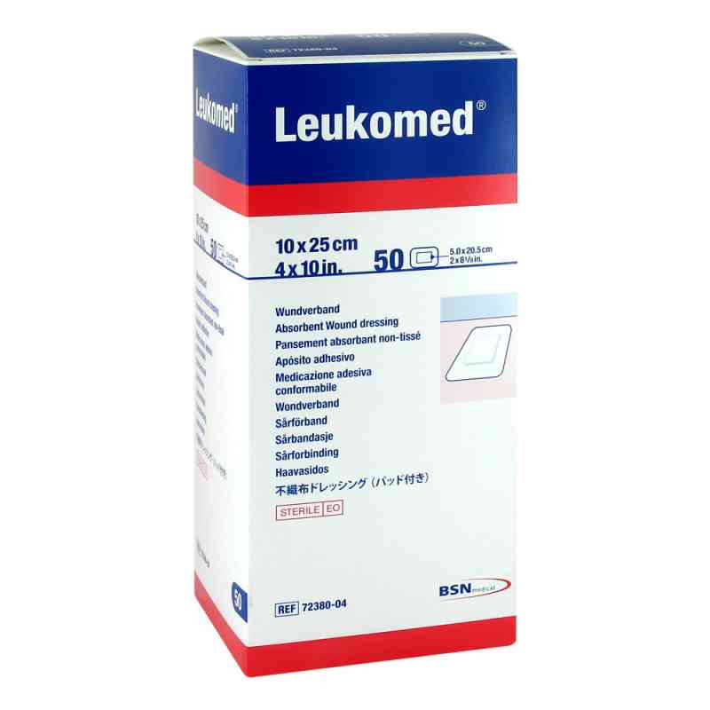 Leukomed sterile Pflaster 10x25 cm 50 stk von BSN medical GmbH PZN 01050856