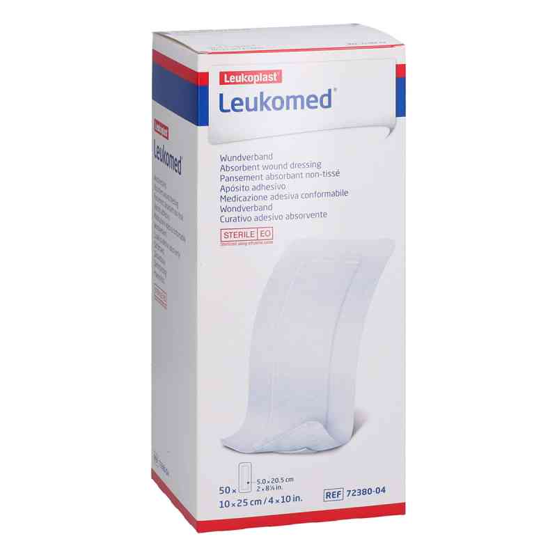 Leukomed sterile Pflaster 10x25 cm 50 stk von MiroMed GmbH PZN 12776556
