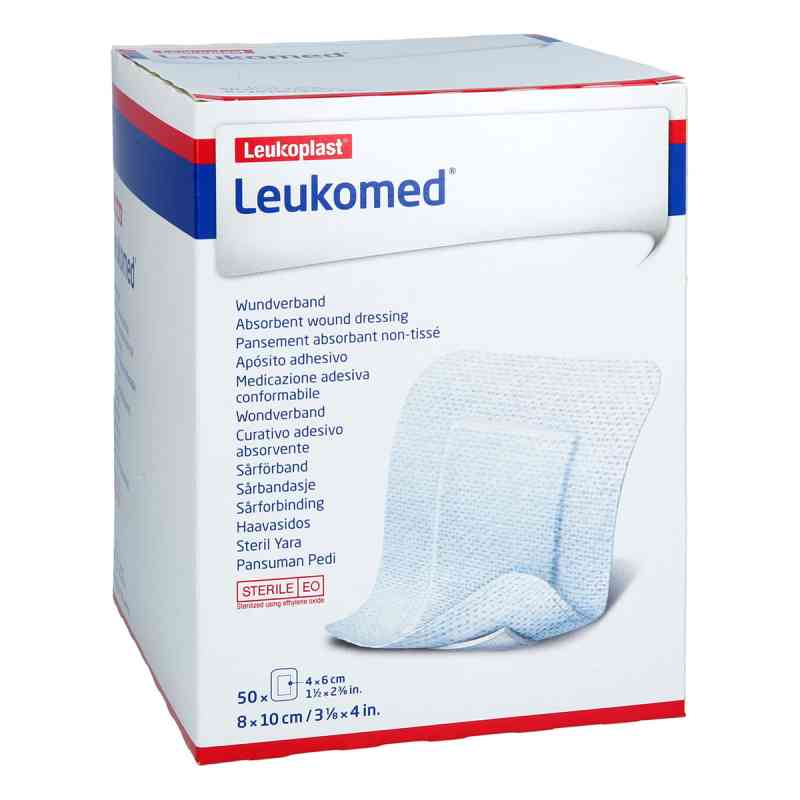 Leukomed sterile Pflaster 8x10 cm 50 stk von MiroMed GmbH PZN 11606757