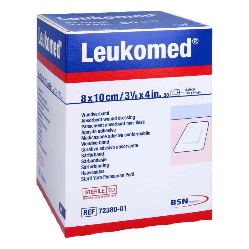 Leukomed sterile Pflaster 8x10 cm 50 stk von Avitamed GmbH PZN 15572340