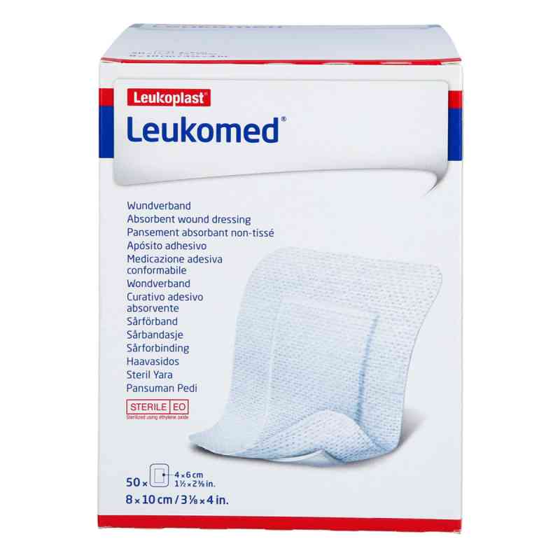 Leukomed Sterile Pflaster 8x10 Cm 50 stk von ApoHomeCare GmbH PZN 19168624