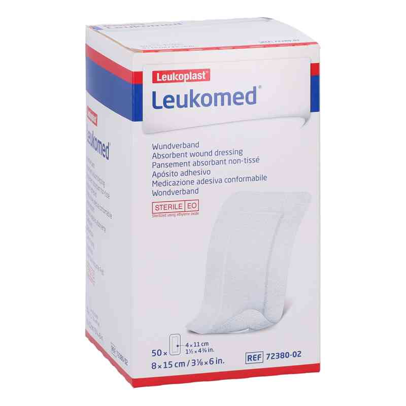 Leukomed sterile Pflaster 8x15 cm 50 stk von MiroMed GmbH PZN 11606763
