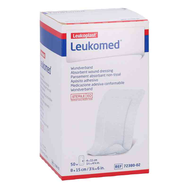 Leukomed sterile Pflaster 8x15cm 50 stk von Bios Medical Services GmbH PZN 01178987