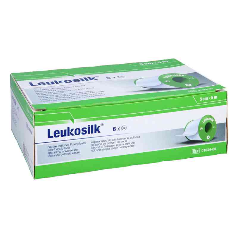 Leukosilk 5 m x 5 cm 6 stk von JUNEK Europ-Vertrieb GmbH PZN 05529567