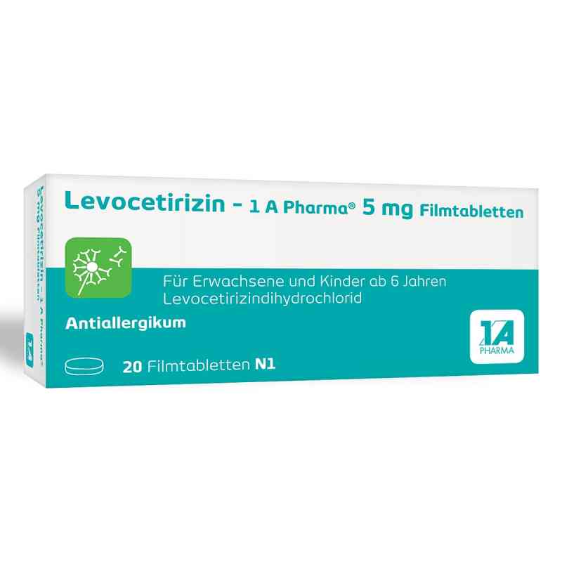Levocetirizin - 1 A Pharma® 5 mg Filmtabletten 20 stk von 1 A Pharma GmbH PZN 14243947
