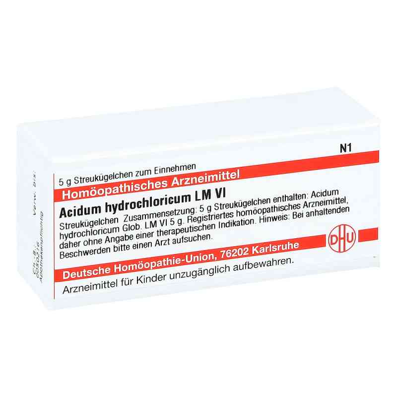 Lm Acidum Hydrochlor. Vi Globuli 5 g von DHU-Arzneimittel GmbH & Co. KG PZN 04500550