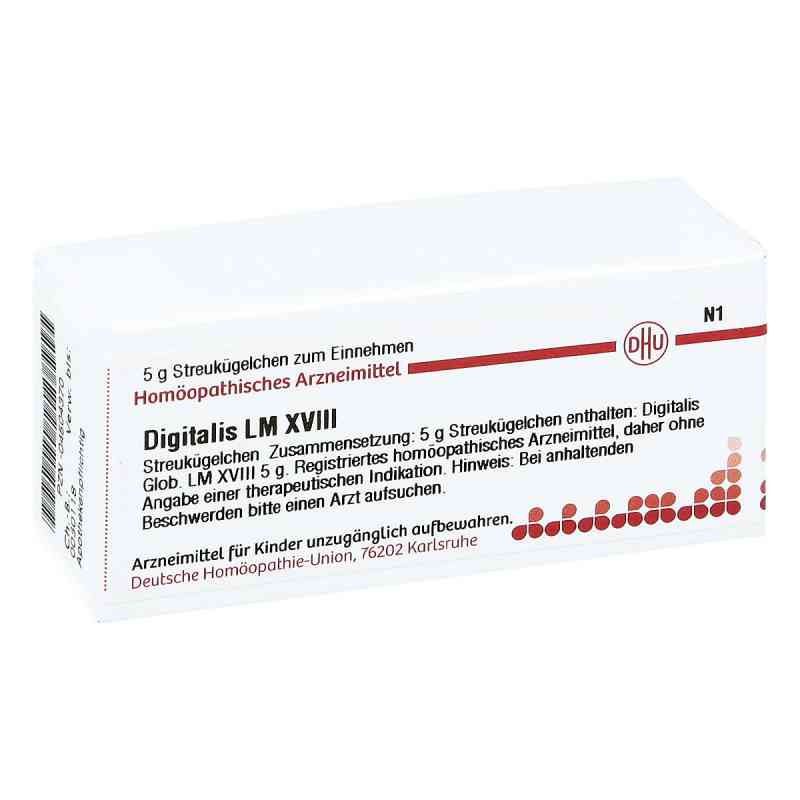 Lm Digitalis Xviii Globuli 5 g von DHU-Arzneimittel GmbH & Co. KG PZN 04504370