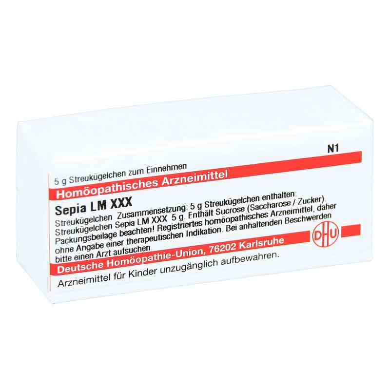 Lm Sepia Xxx Globuli 5 g von DHU-Arzneimittel GmbH & Co. KG PZN 02678870