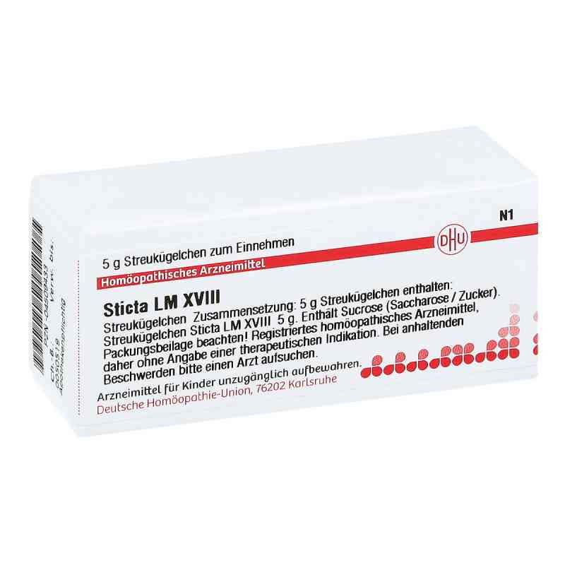 Lm Sticta Xviii Globuli 5 g von DHU-Arzneimittel GmbH & Co. KG PZN 04509433