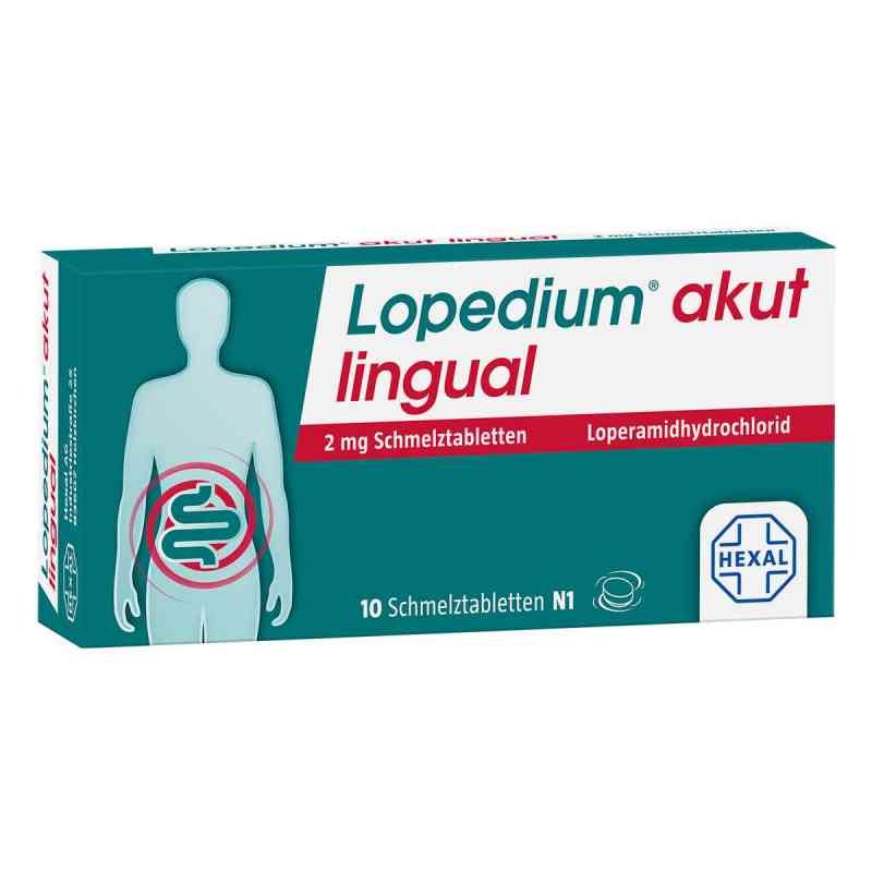 Lopedium® akut lingual 2 mg Schmelztabletten 10 stk von Hexal AG PZN 16891113