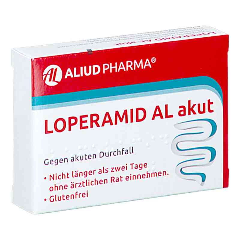 Loperamid AL akut bei akutem Durchfall 10 stk von ALIUD Pharma GmbH PZN 08910316
