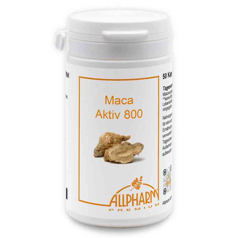 Maca Aktiv 800 Kapseln 50 stk von ALLPHARM Vertriebs GmbH PZN 01923563