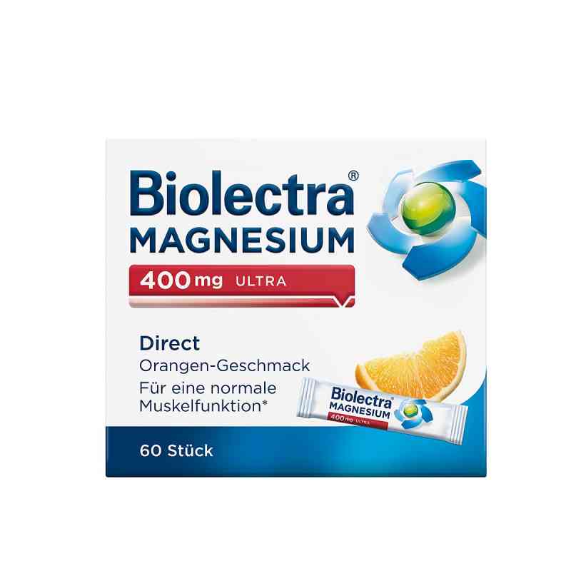 Magnesium Biolectra 400 mg ultra Direct Orange 60 stk von HERMES Arzneimittel GmbH PZN 14371272