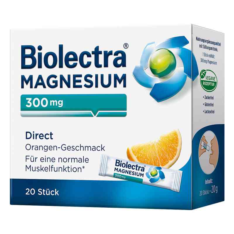 Magnesium Biolectra Direct Orange Pellets 20 stk von HERMES Arzneimittel GmbH PZN 07795646