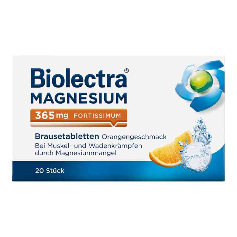 Magnesium Biolectra fortissimum Orange Brausetabletten 20 stk von HERMES Arzneimittel GmbH PZN 02725210