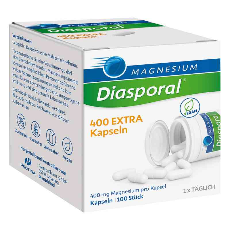 Magnesium Diasporal 400 Extra Kapseln 100 stk von Protina Pharmazeutische GmbH PZN 10192609