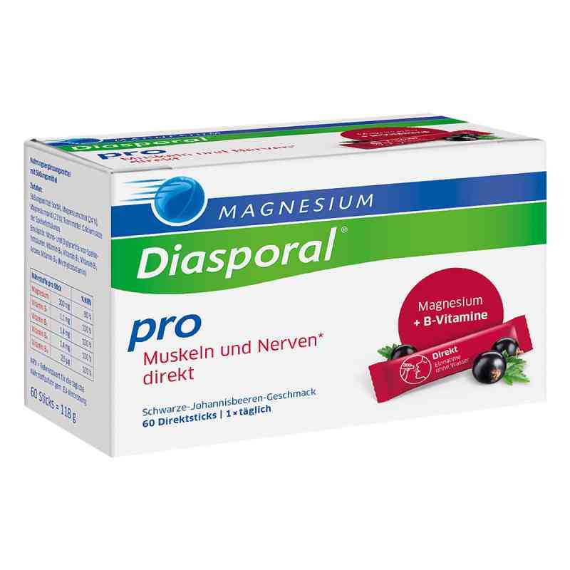 Magnesium-Diasporal® Pro Muskeln und Nerven direkt Direktgranula 60 stk von Protina Pharmazeutische GmbH PZN 20040177