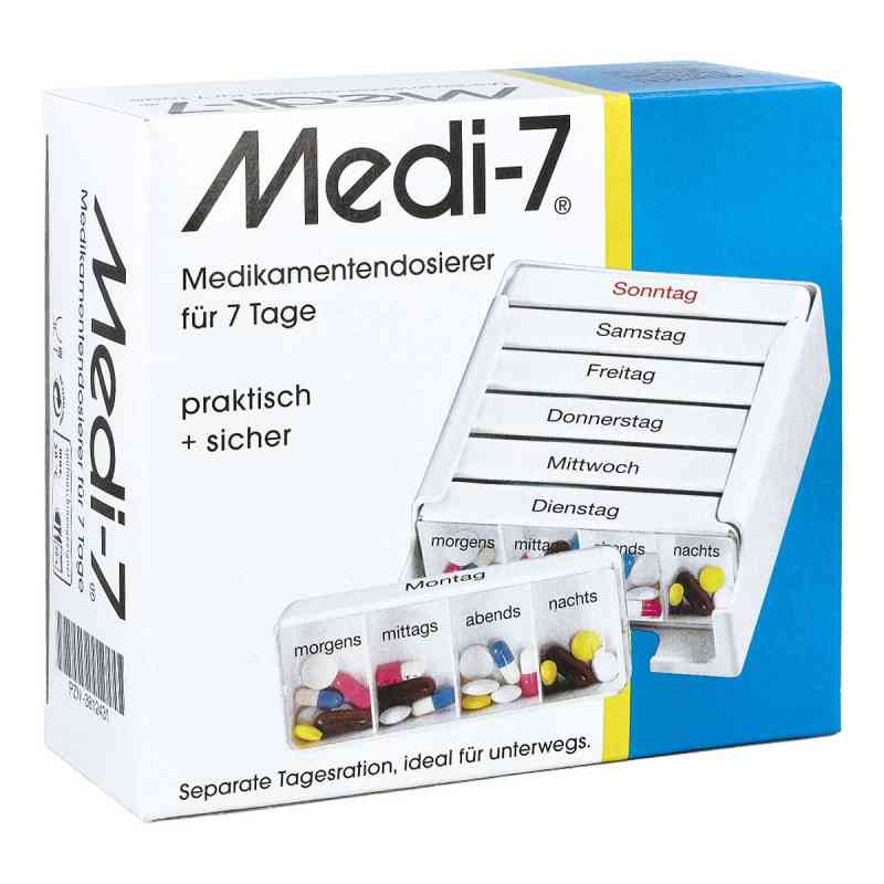 Medi 7 Medikamenten Dosierer für 7 Tage 1 stk von Hans-H.Hasbargen GmbH & Co. KG PZN 03812431