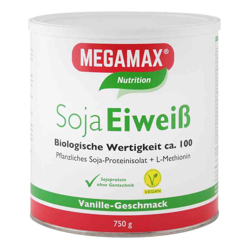 Megamax Soja Eiweiss Vanille Pulver 750 g von Megamax B.V. PZN 03034583