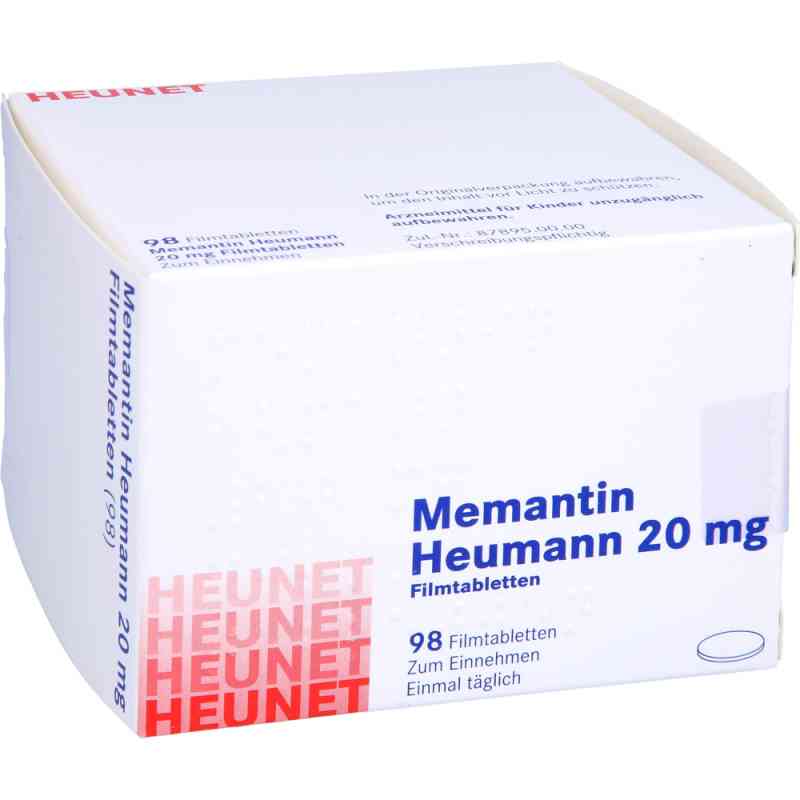 Memantin Heumann 20 mg Filmtabletten Heunet 98 stk von Heunet Pharma GmbH PZN 16060607