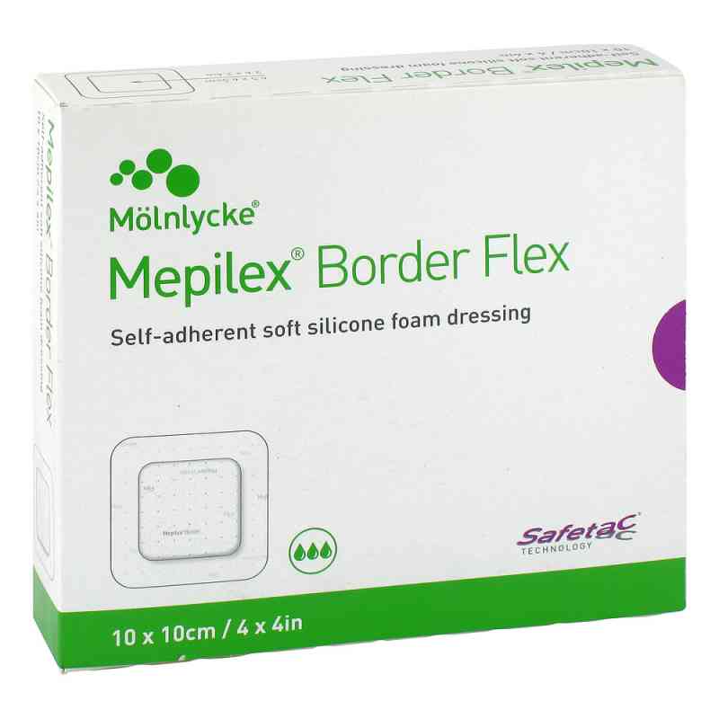 Mepilex Border Flex Schaumverb.haftend 10x10 cm 10 stk von Mölnlycke Health Care GmbH PZN 12596009